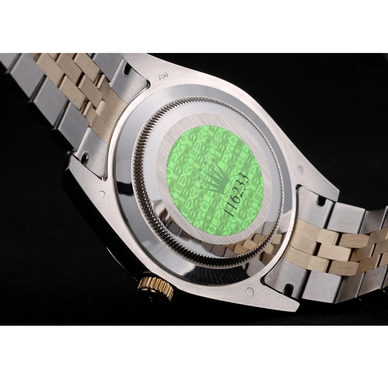 Aaa fake watches Gold 41978 Goldish Rolex Stainless Dial Bezel Steel DateJust Ribbed 0701